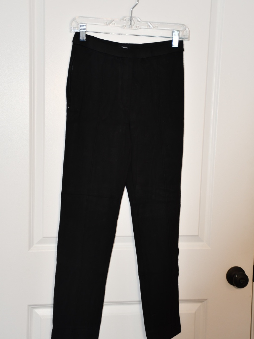 Theory Black Women's Slim Dress Pants